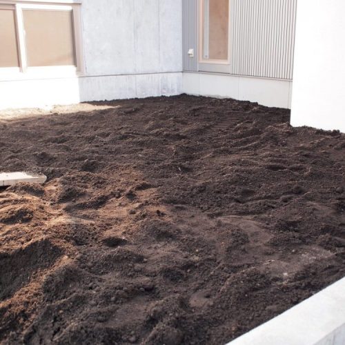 4）植え込みに適した用土で満たす